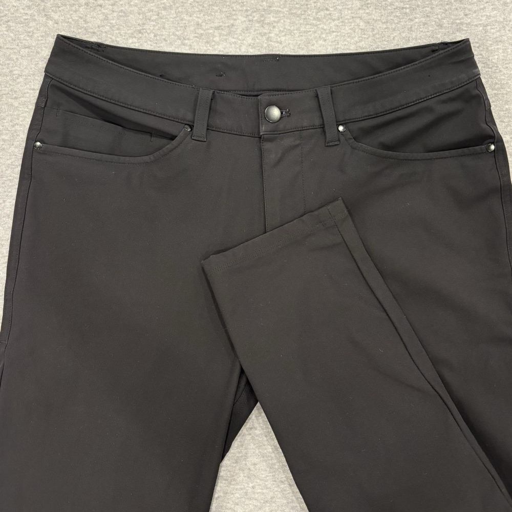 Lululemon ABC Pants Mens 31x31.5 Black Athleisure Trousers Stretch Performance